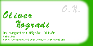 oliver nogradi business card
